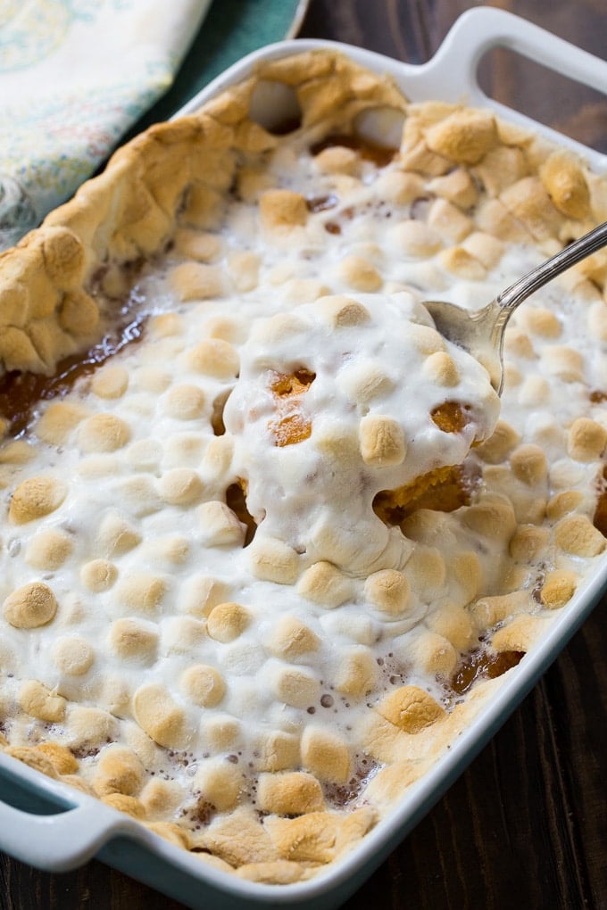 Sweet Potato Casserole With Marshmallows