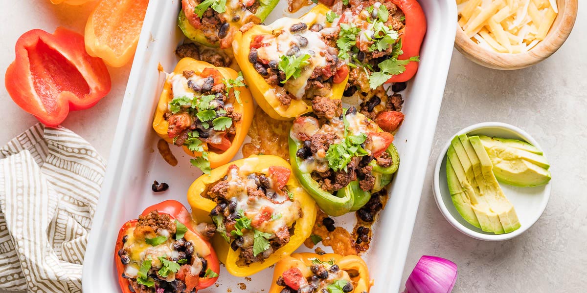 Taco Stuffed Peppers Nourish And Fete