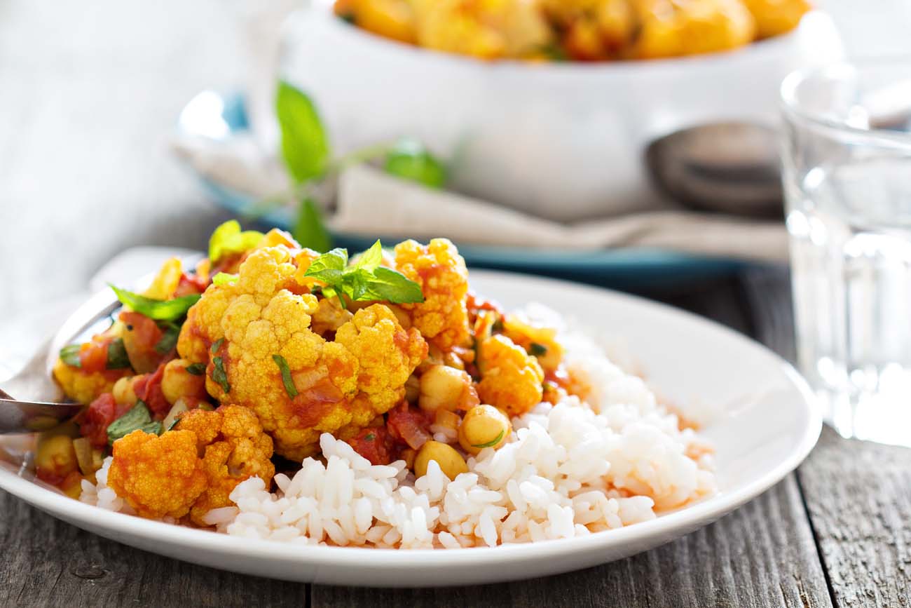 Tandoori Chickpea Cauliflower Curry Recipe Vegan Curry By Archana S