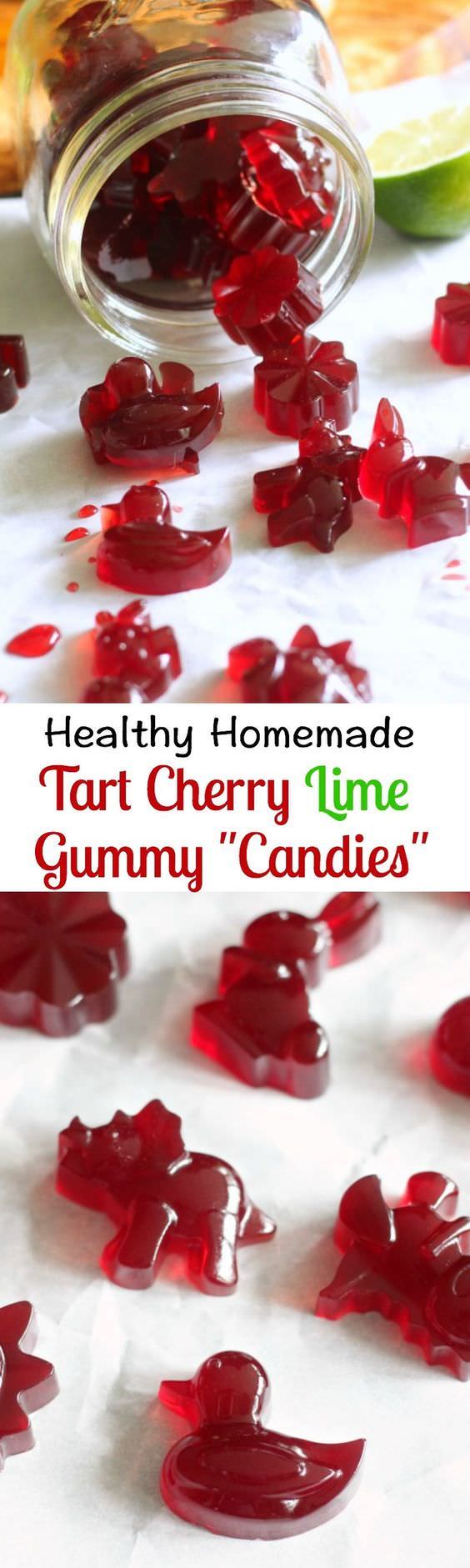 Tart Cherry Lime Homemade Gummy Candy Paleo Paleo Running Momma