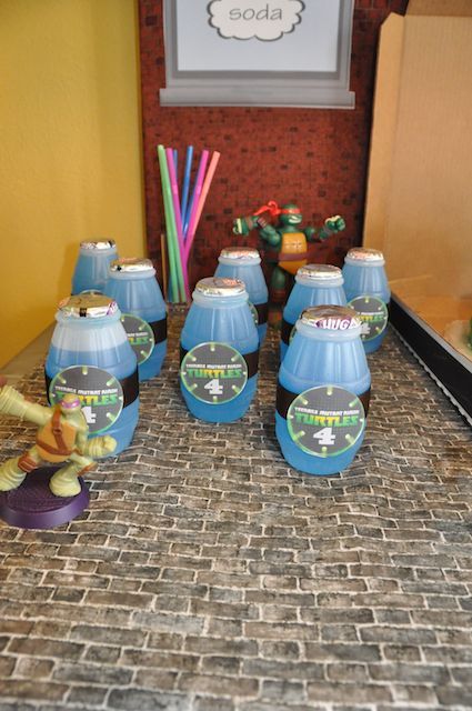 Teenage Mutant Ninja Turtles Juice Barrels Ninja Turtle Party Tmnt Party Turtle Party