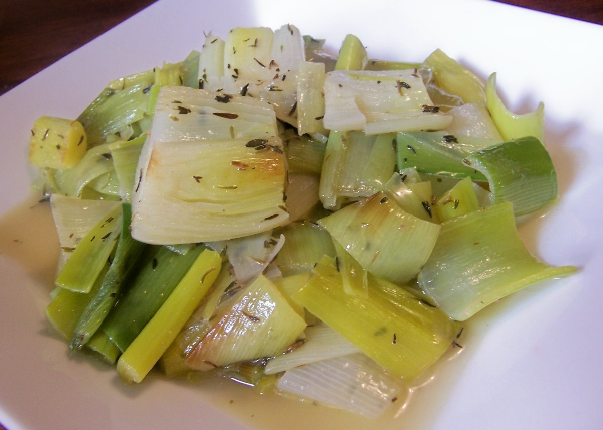 Tender Braised Leeks Recipe Bbc Good Food