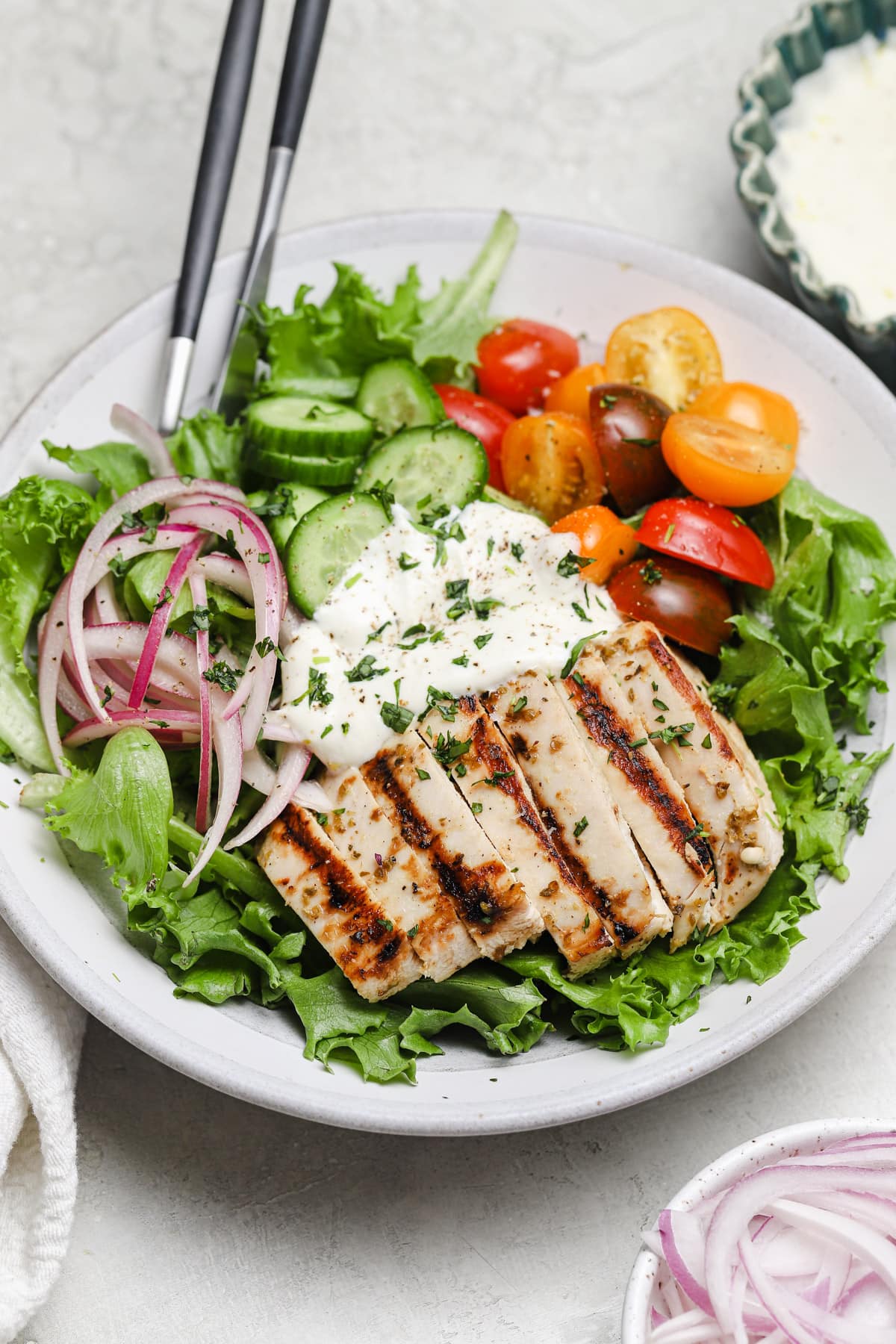 Tender Juicy Grilled Chicken Salad Well Seasoned Studio