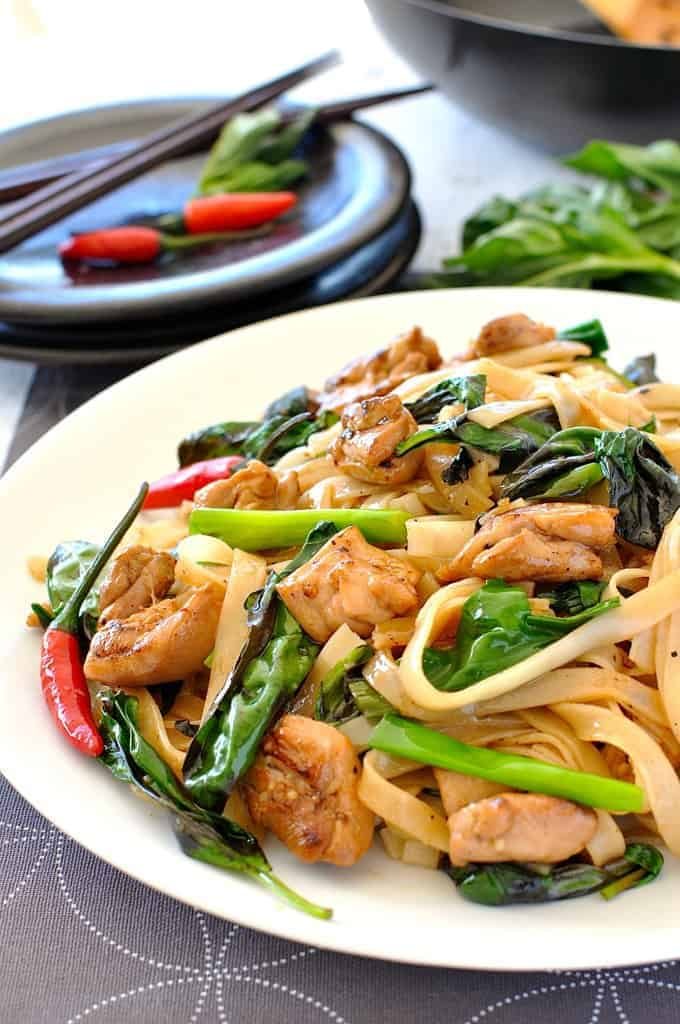 Thai Drunken Noodles Pad Kee Mao Recipe Gimme Some Oven