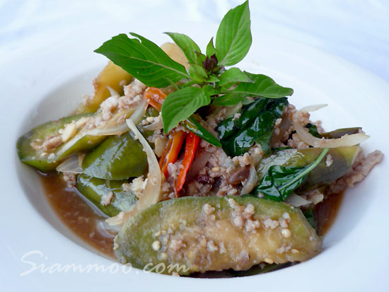 Thai Style Pork With Eggplant Recipe Pork Eggplant Recipe Asian