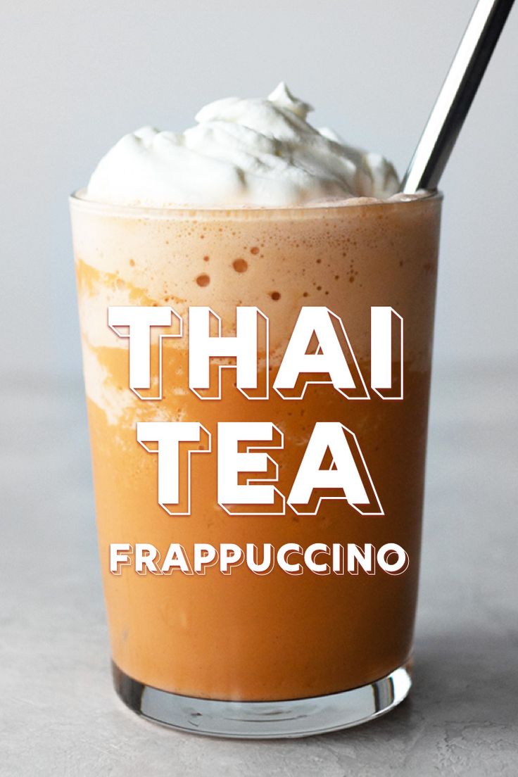 Thai Tea Frappuccino That Tastes Exactly Like The Real Thing It S