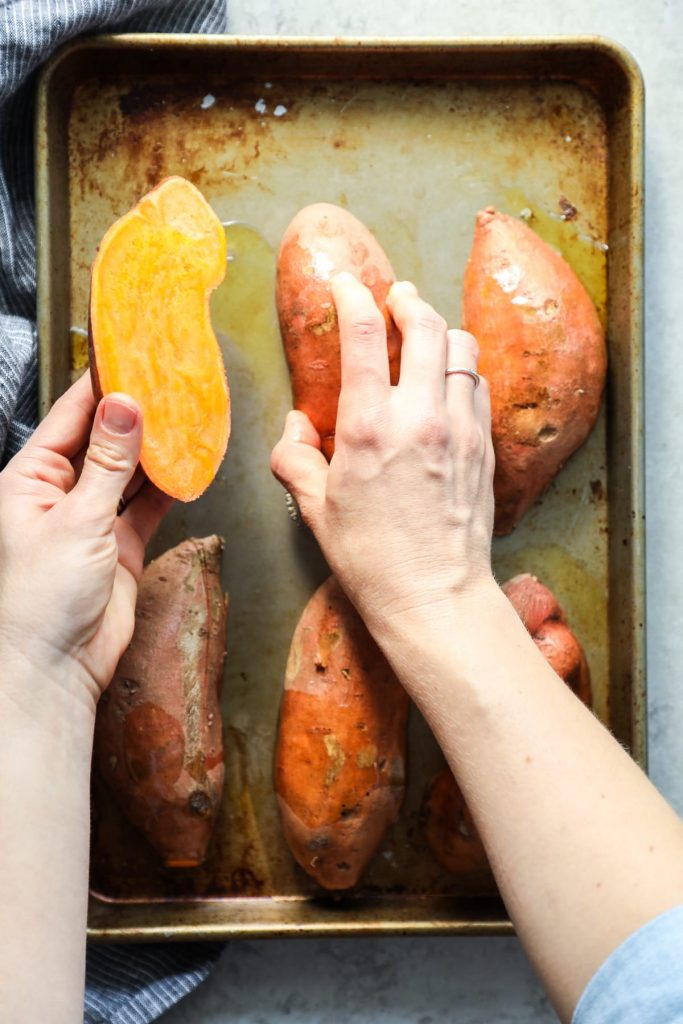 The Best And Quickest Baked Sweet Potatoes Live Simply