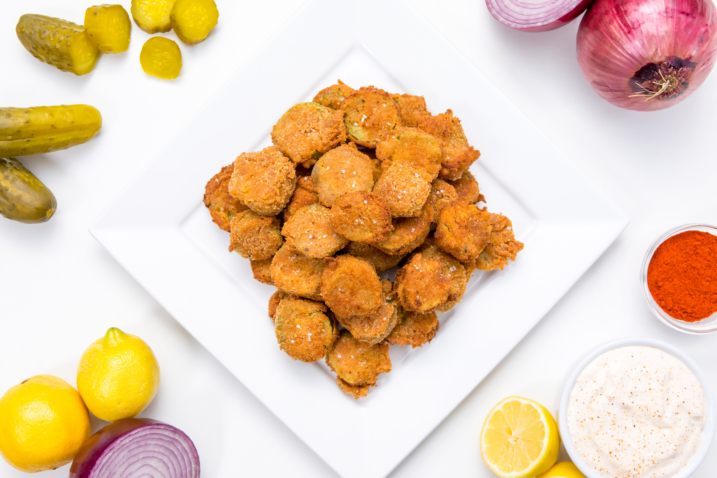 The Best Extra Crispy Fried Pickles With Cajun Dipping Sauce