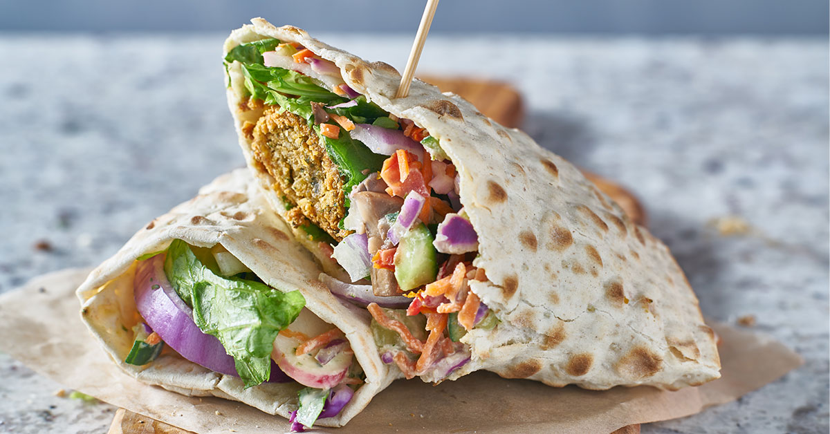 The Best Falafel Wrap Recipe High Protein Vegetarian Meals