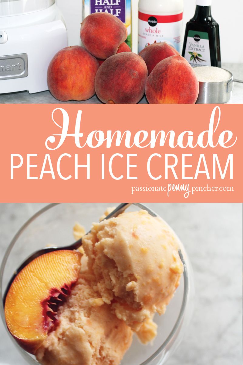 The Best Homemade Peach Ice Cream Artofit