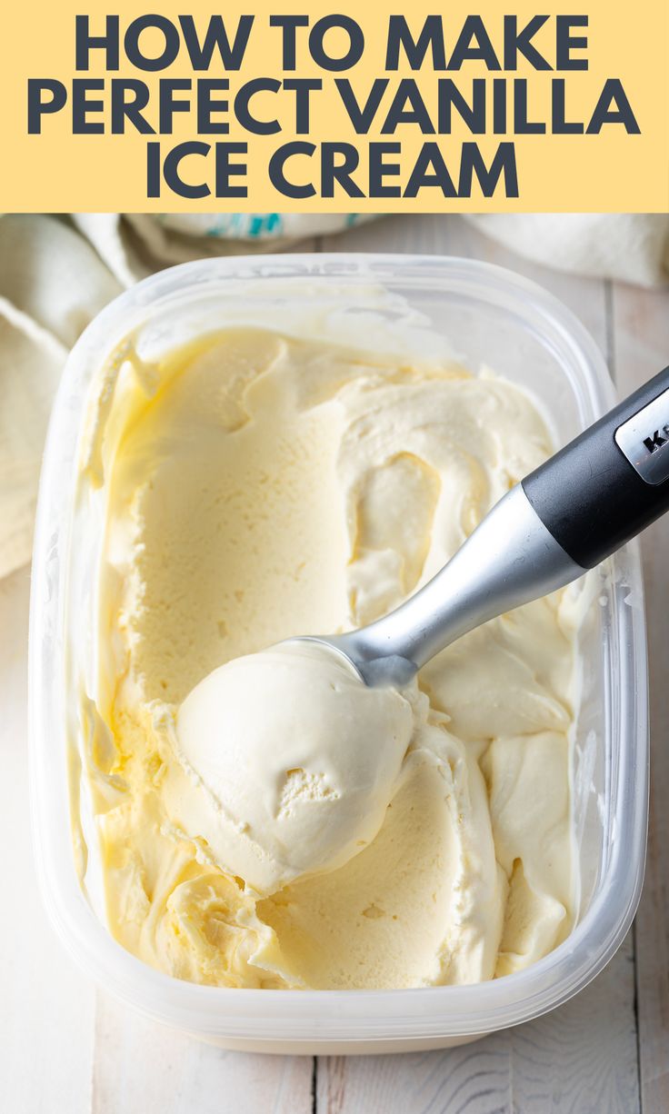 The Best Homemade Vanilla Ice Cream Recipe Thrift And Spice