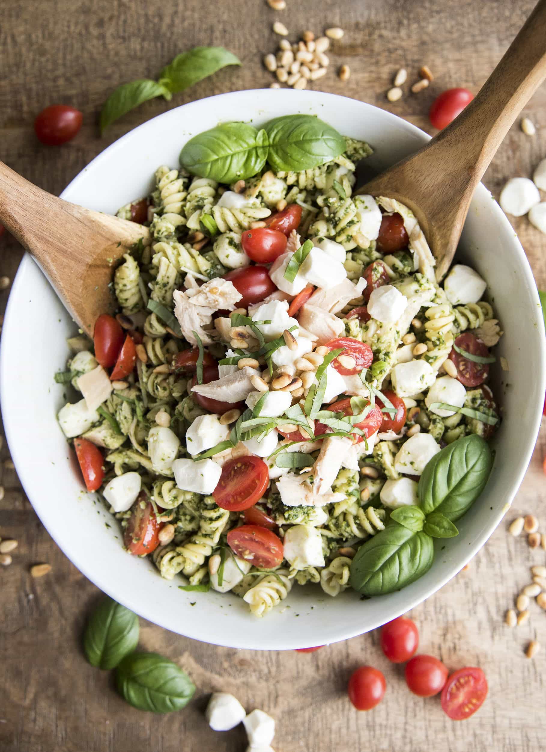 The Best Pesto Pasta Salad Foodiecrush Com