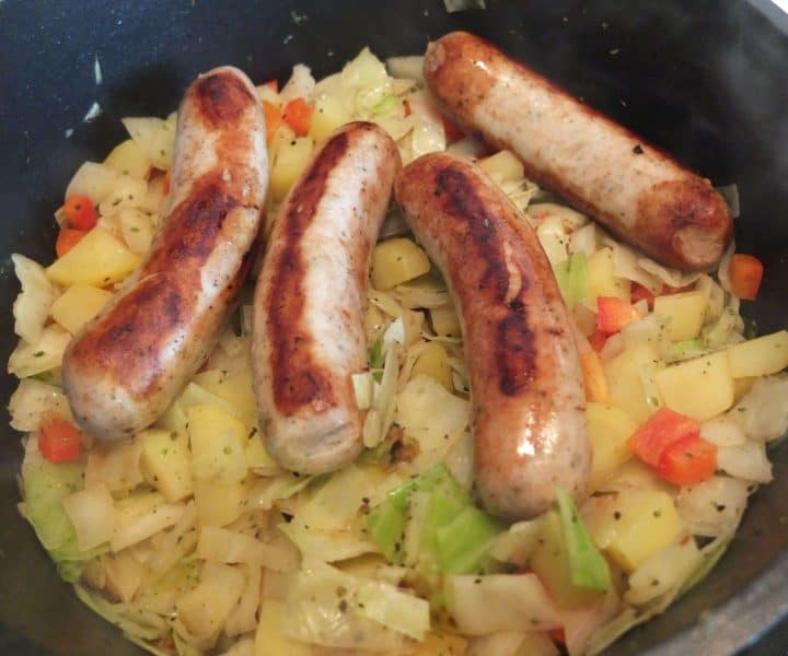 The Ultimate Bratwurst Casserole With Cabbage Amp Potatoes My Dinner