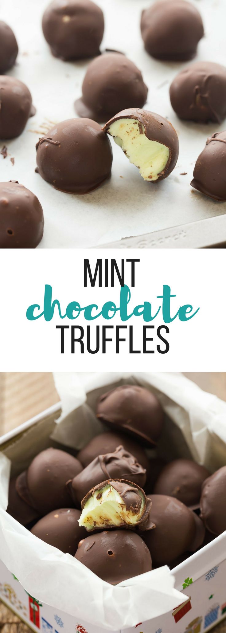 These Easy Mint Chocolate Truffles Are An Easy No Bake Christmas