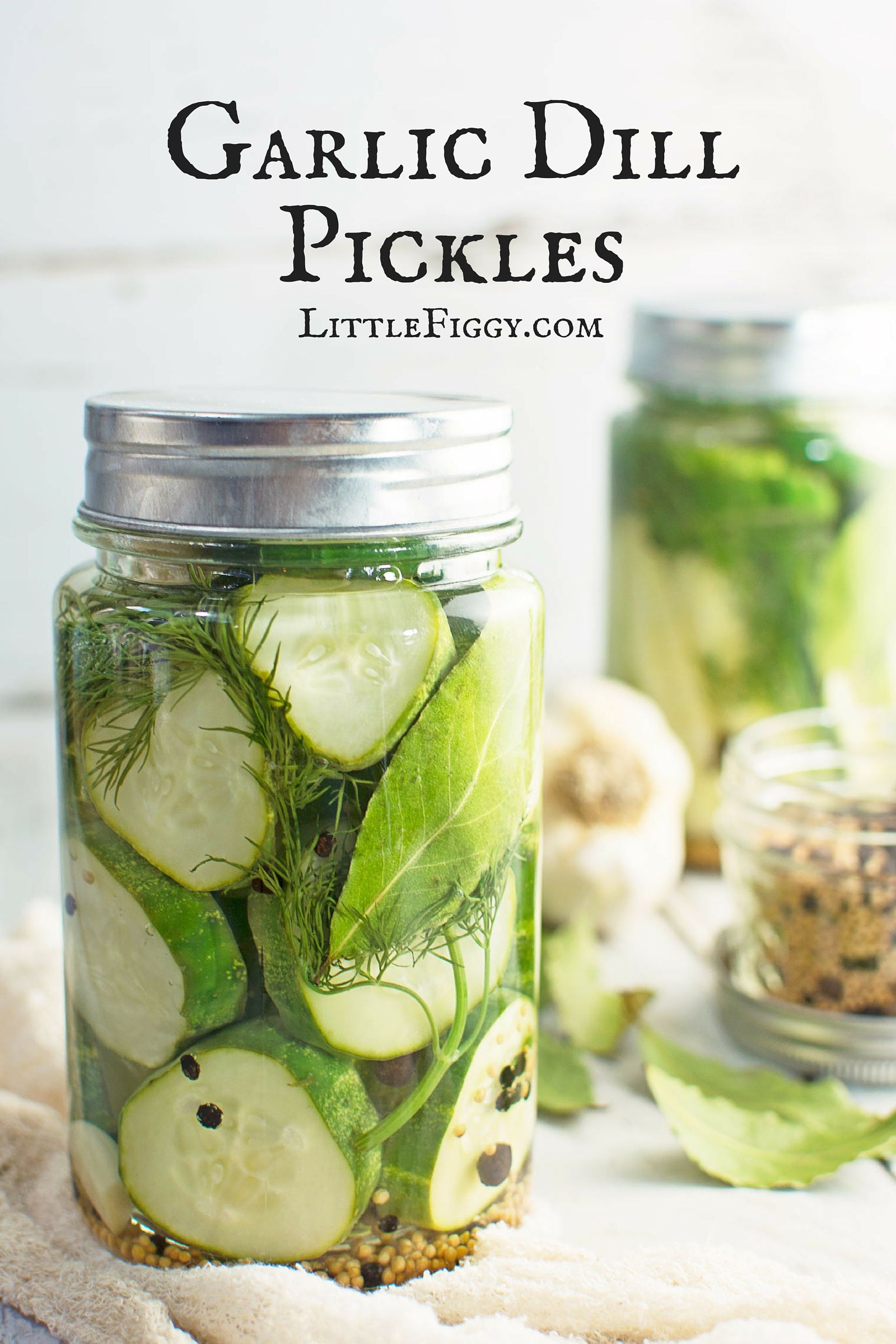 These Easy To Make Garlic Dill Pickles Are Perfect Served On Their Own