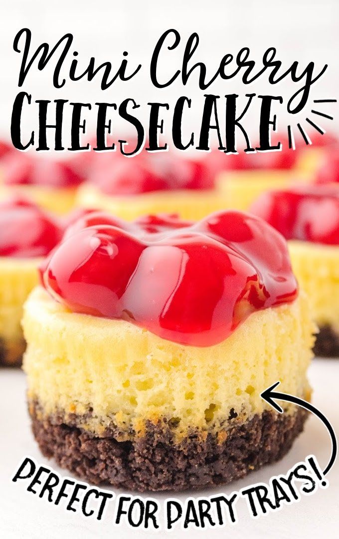 These Mini Cherry Cheesecakes Are Bursting With Flavor In An Easy