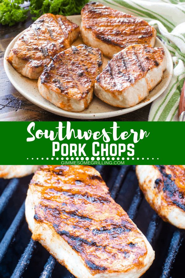 These Tender Juicy Grilled Pork Chops Are Seasoned With Taco Seasoning