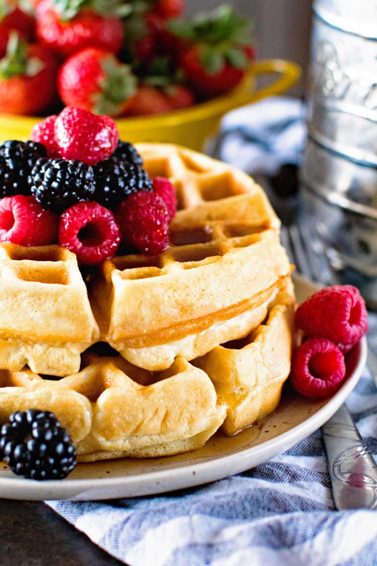 Thick Fluffy Homemade Waffles Julie S Eats Treats