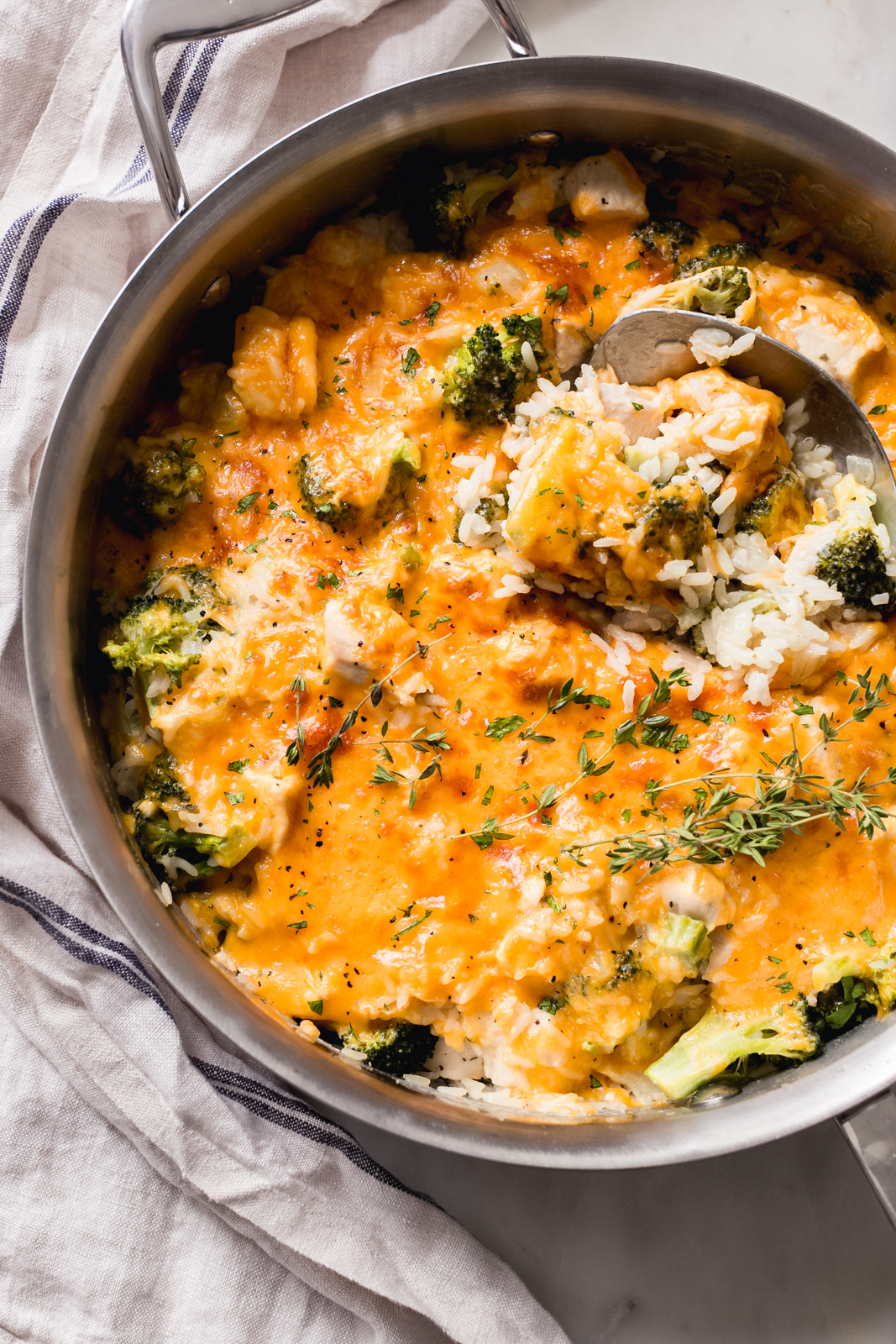 This Cheesy Chicken Broccoli Rice Casserole Is Made All In One Pot And