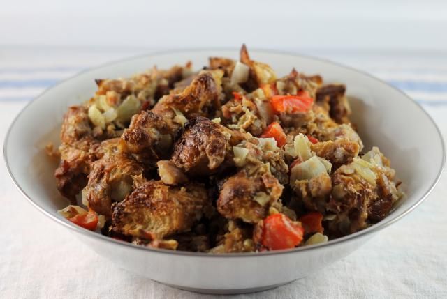 This Chestnut Stuffing Bakes To Perfection Inside Your Turkey Recipe Chestnut Stuffing