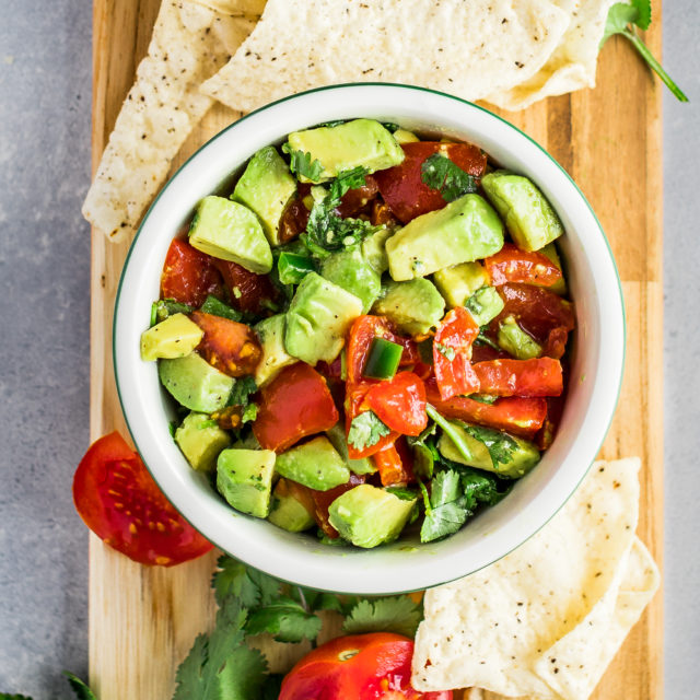 This Chunky Avocado Salsa Recipe Is Made With A Few Super Simple Fresh Ingredients And Is So