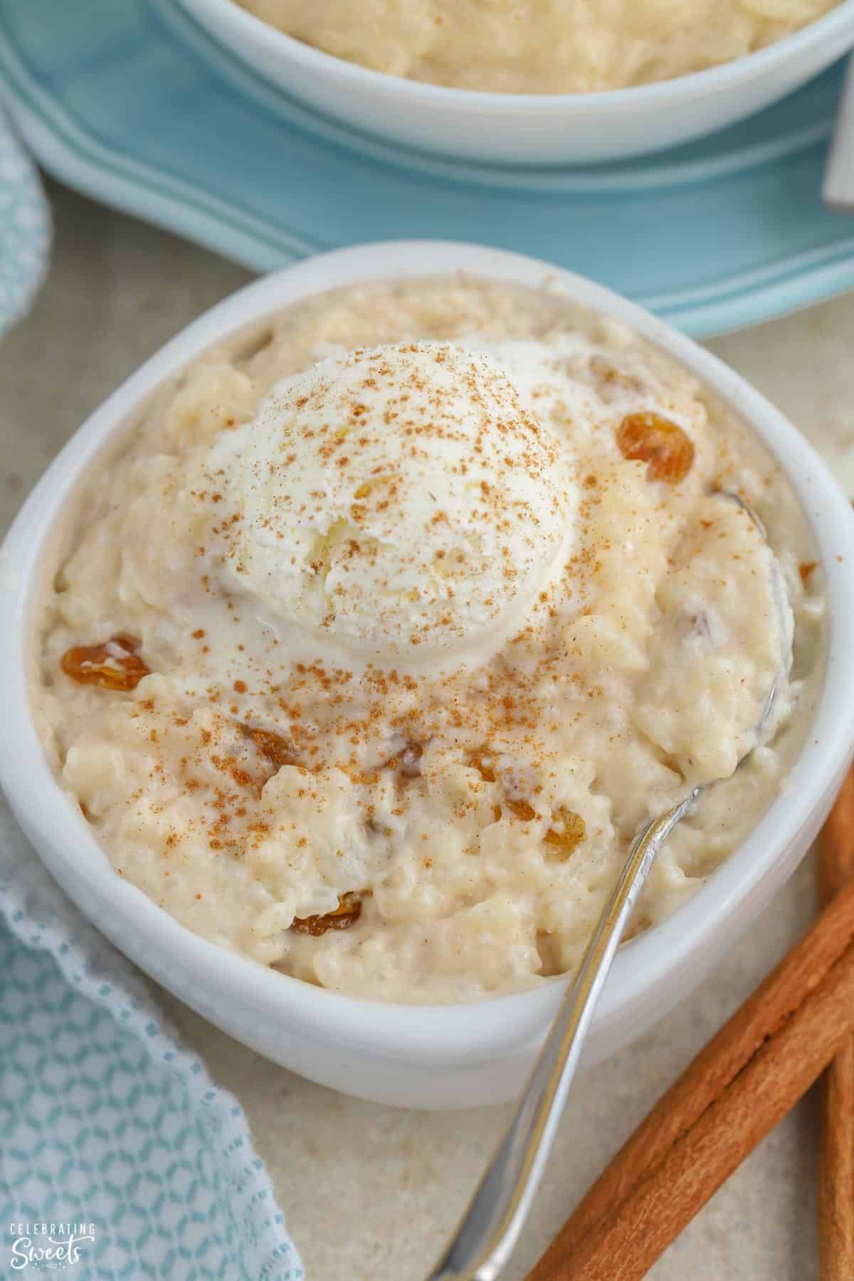 This Creamy Rice Pudding Is Flavored With Cinnamon And Vanilla And Made On The Stovetop A