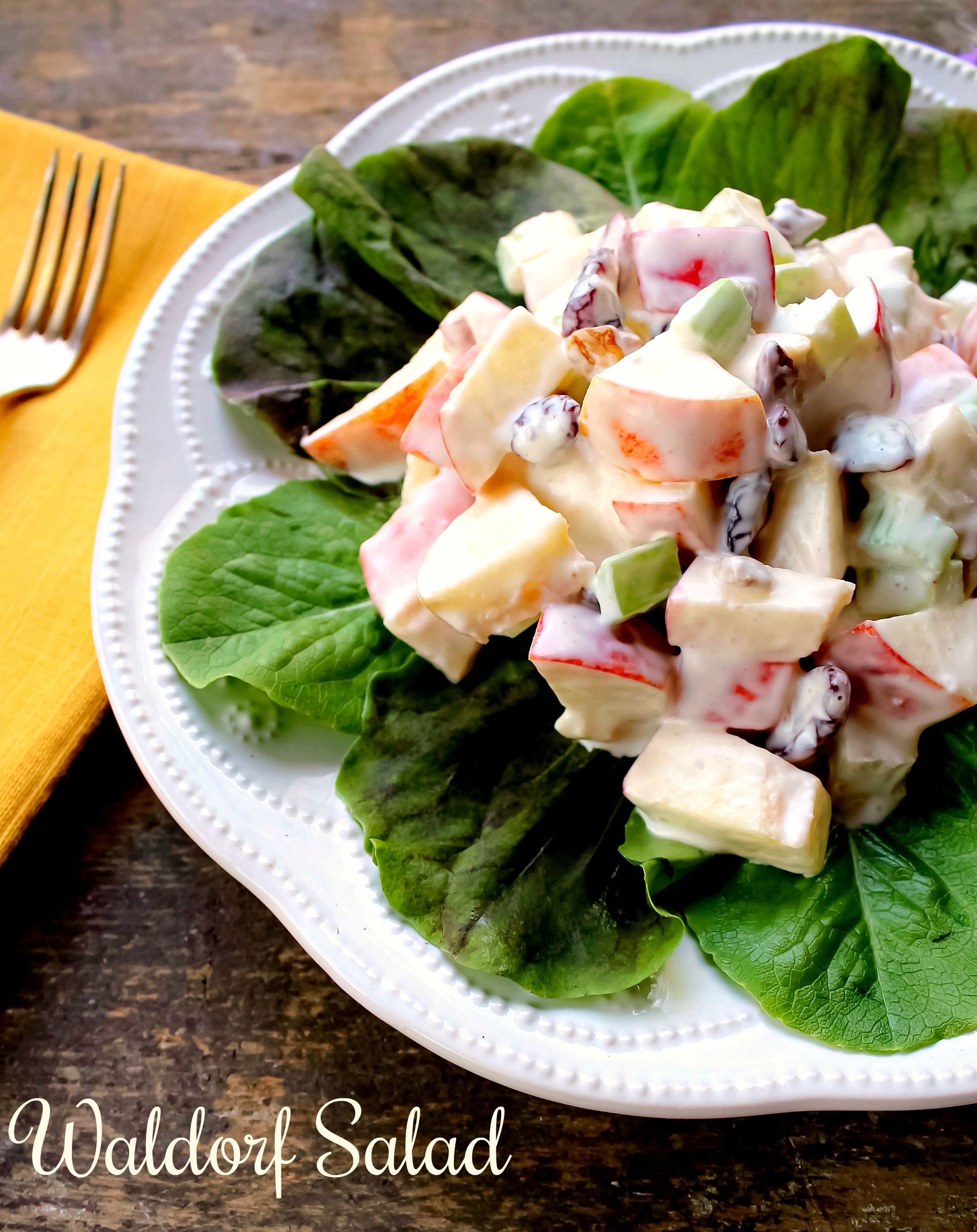 This Delicious Waldorf Salad Has Crispy Apples Nuts Celery And