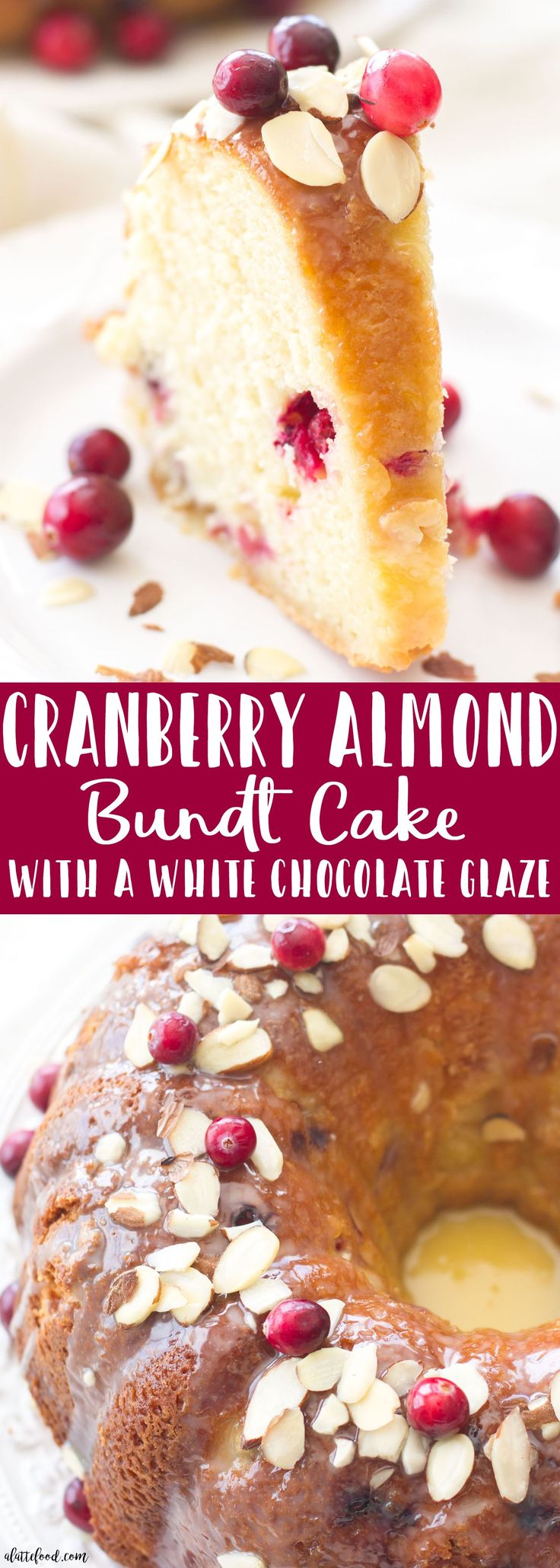 This Easy Cranberry Almond Bundt Cake Is Made With Fresh Cranberries