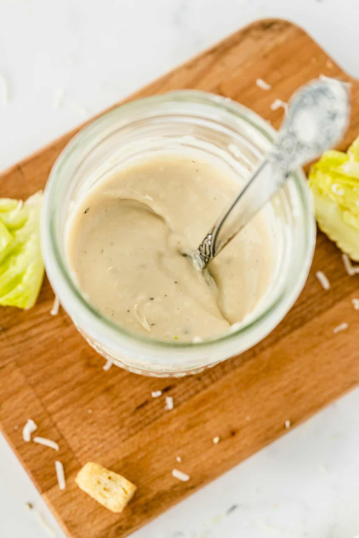 This Easy Homemade Caesar Salad Dressing Is Super Fresh And Creamy With