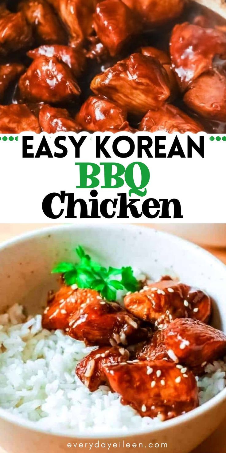 This Easy Korean Bbq Chicken Is Bright Flavorful And Has A Kick Of