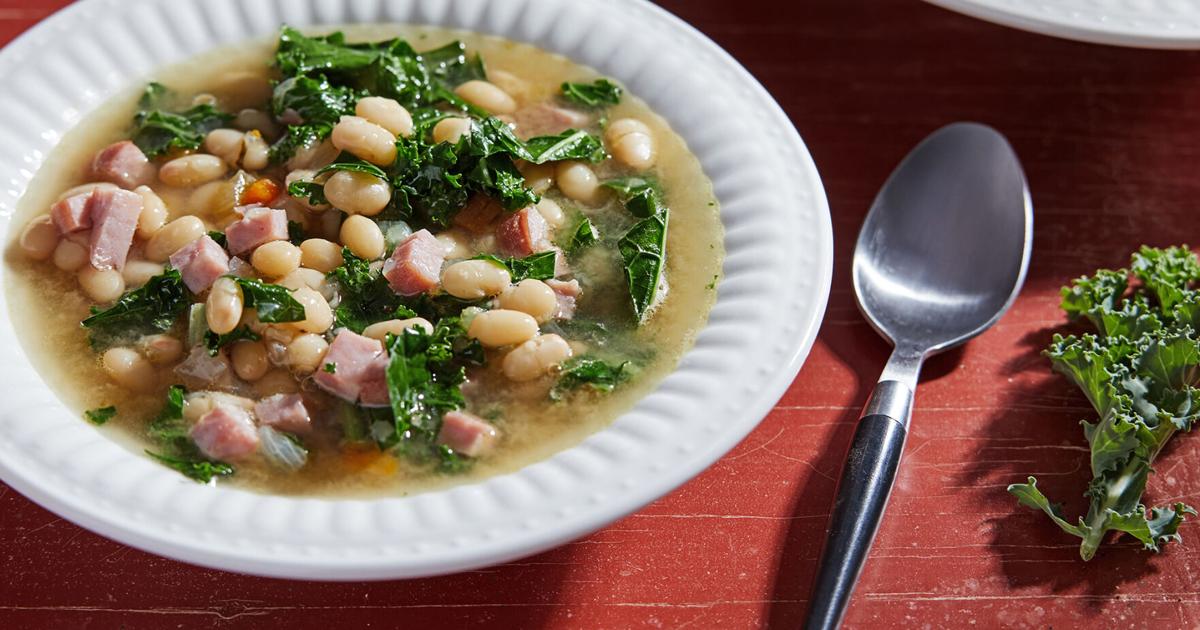 This Nourishing Navy Bean And Ham Soup Is A Meal In A Bowl The