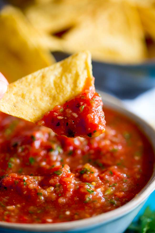 This Restaurant Style Mild Salsa Recipe Takes Under 5 Minutes To Make And Is A Great Healthy