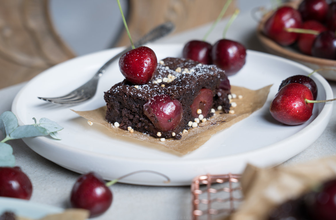 This Vegan S Life Blog Rezept Walnuss Kirsch Brownies Glutenfrei