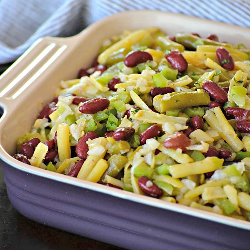 Three Bean Salad Easy Summer Side Dish 365 Days Of Baking