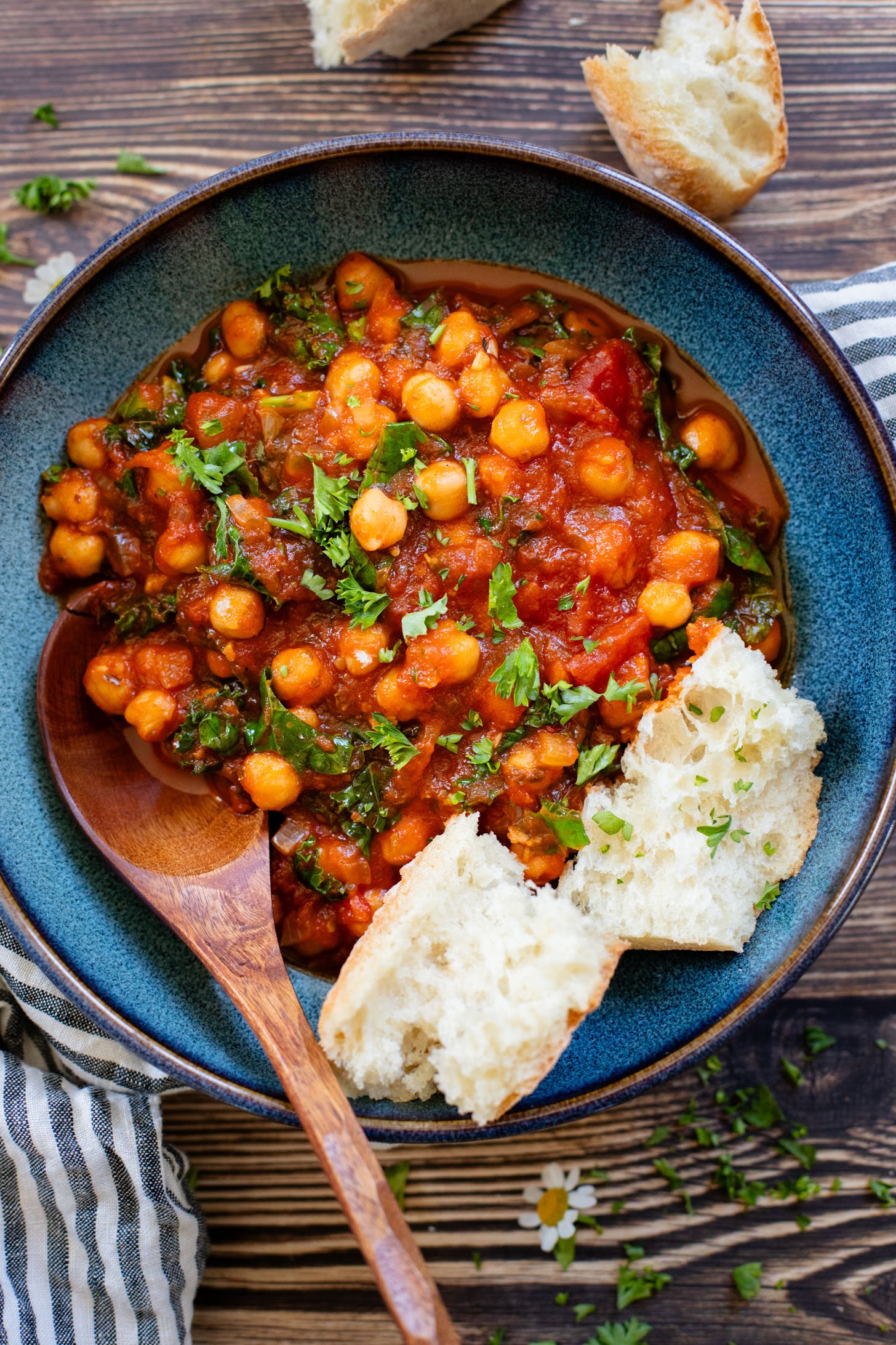 Tomato Braised Chickpeas This Savory Vegan