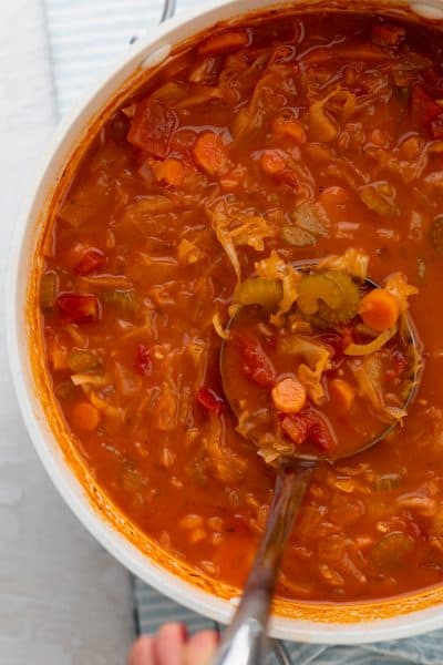 Tomato Cabbage Rice Soup Recipe Sparkrecipes