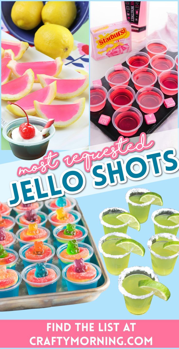 Top 10 Jello Shot Recipes For Parties Topten Jello Shot Recipes Strawberry Margarita Jello