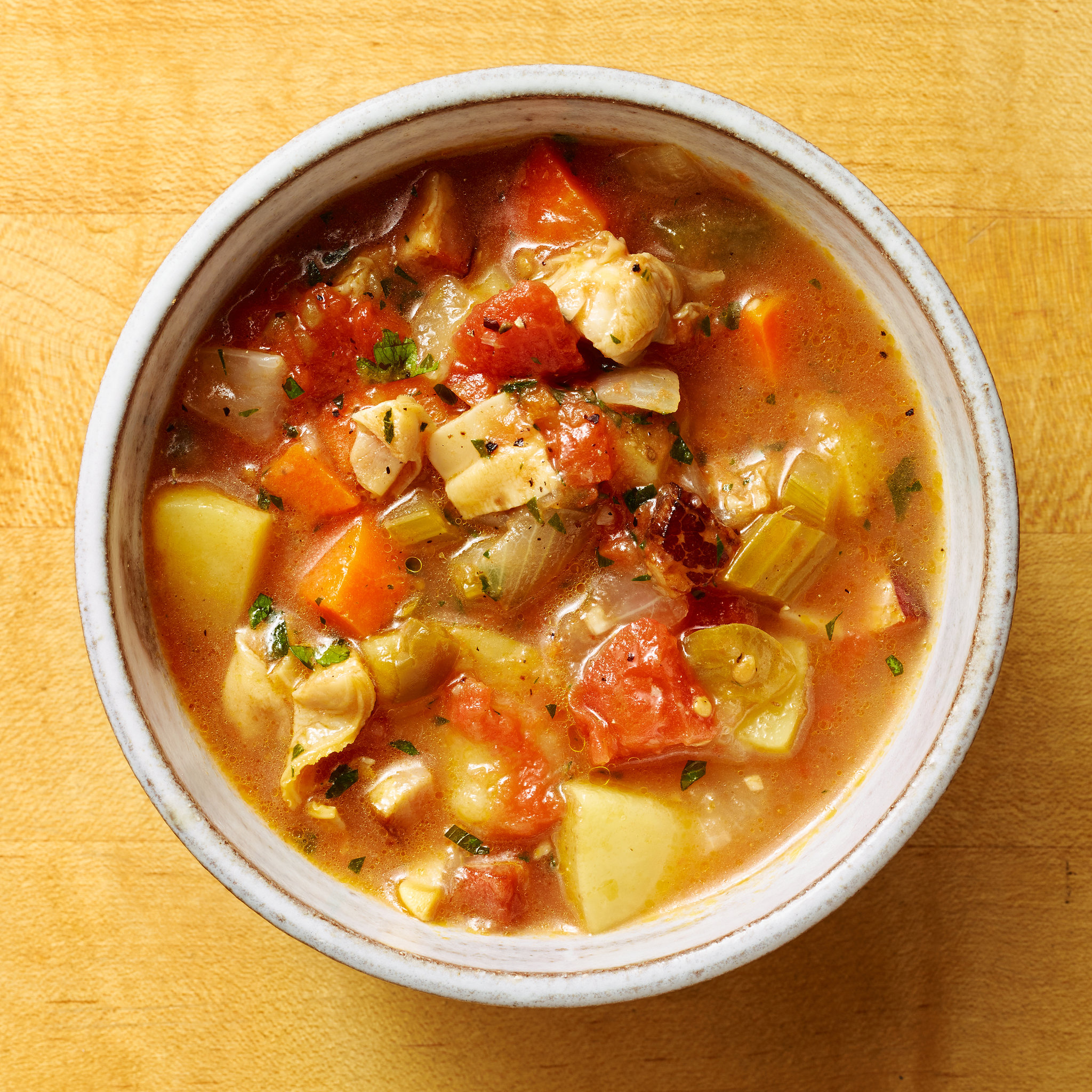 Traditional Manhattan Clam Chowder Recipe Cdkitchen Com