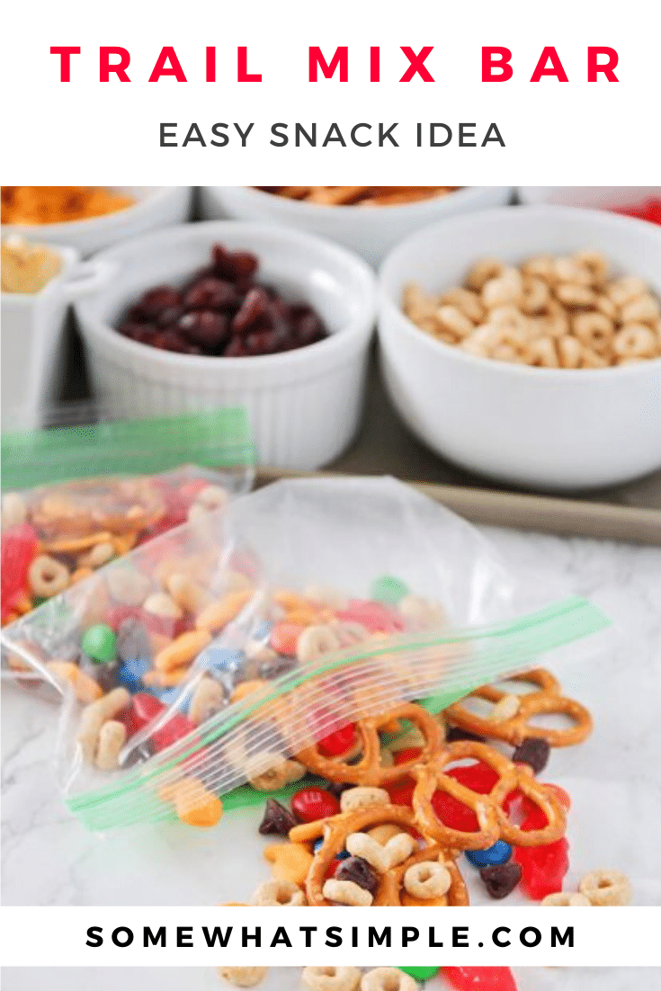 Trail Mix Bar Idea Recipe Kids Will Love Somewhat Simple