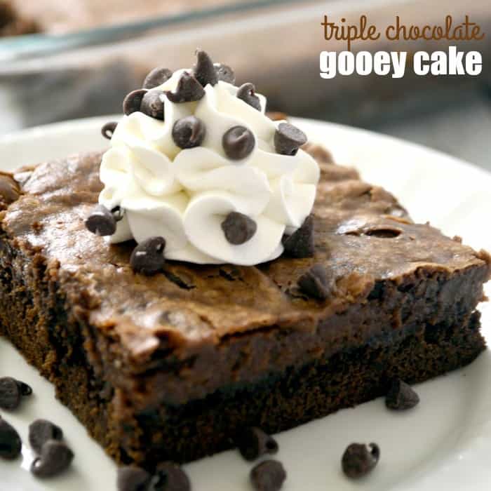 Triple Chocolate Gooey Cake Real Housemoms