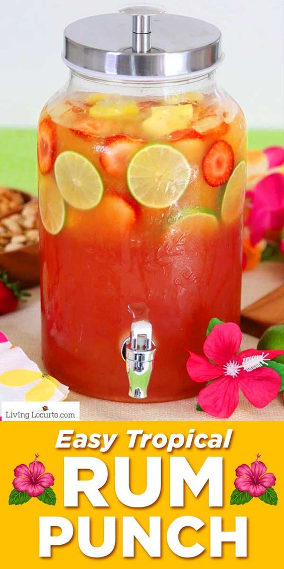 Tropical Rum Punch Delicious Hurricane Recipe