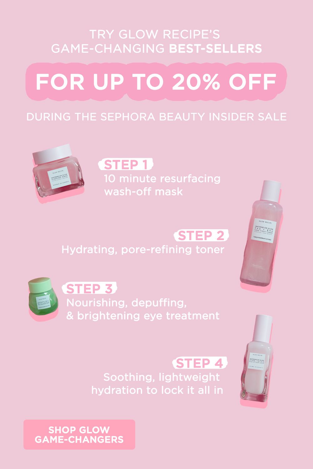 Try Glow Recipe'S Best-Sellers For Up To 20% Off | Sephora Beauty, Sephora, Skincare Inspiration