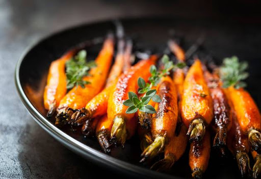 Twisted Citrus Glazed Carrots Indulgent Words Help Sell Healthy Food