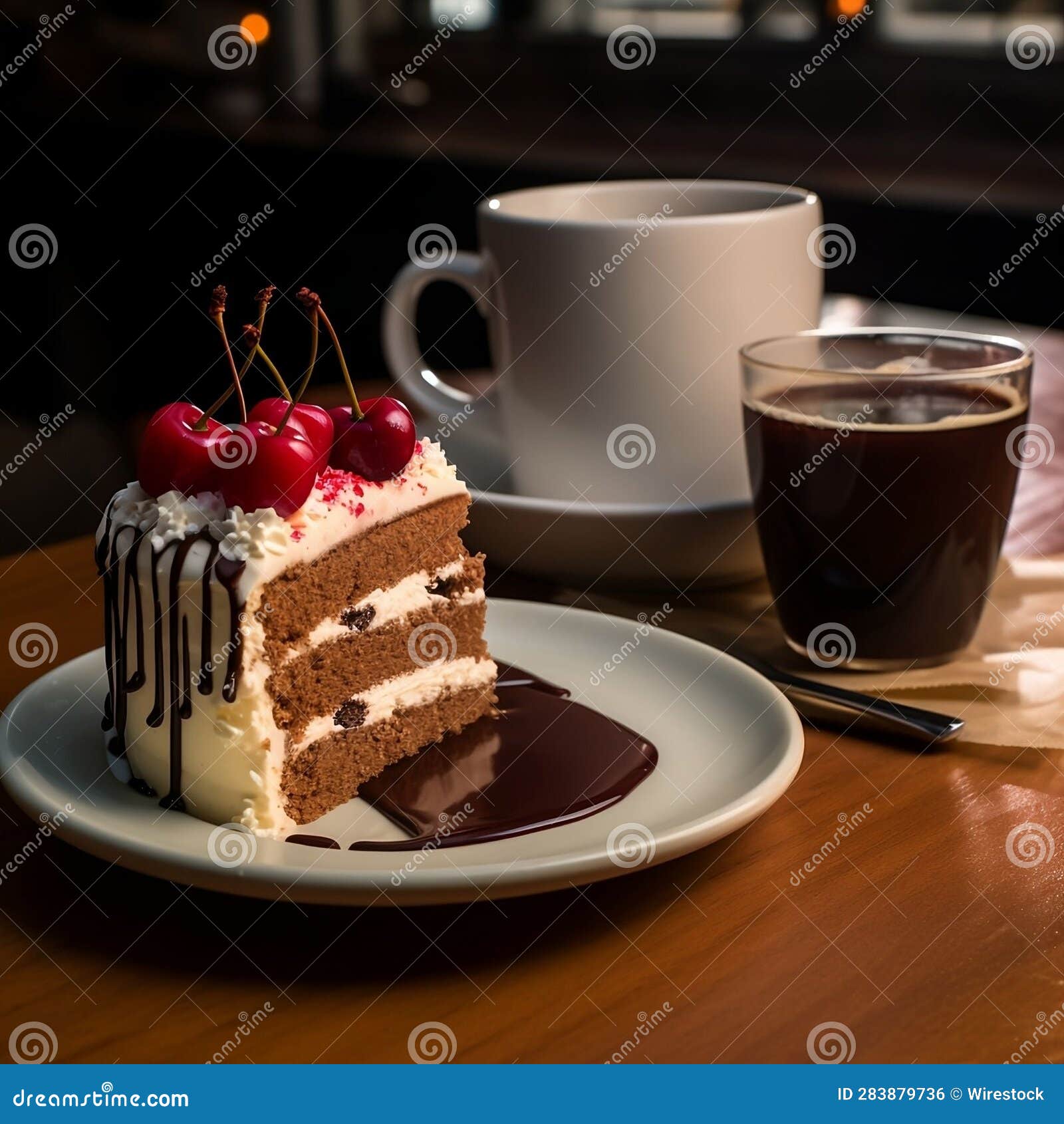 Two Pieces Of Cake Sitting On Top Of A White Plate Next To Eachother