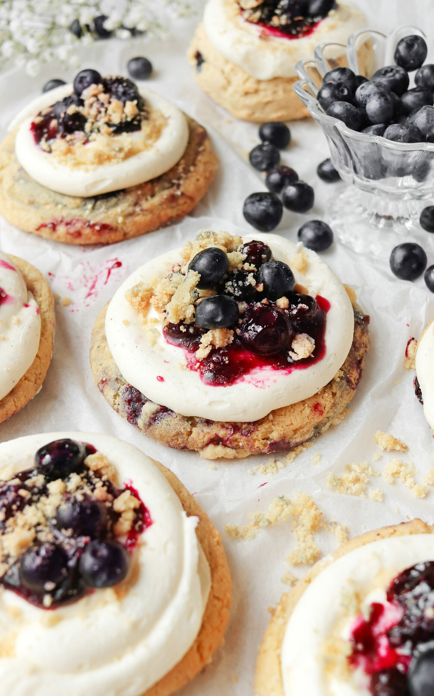 Vegan Blueberry Crumbl Cookies The Little Blog Of Vegan