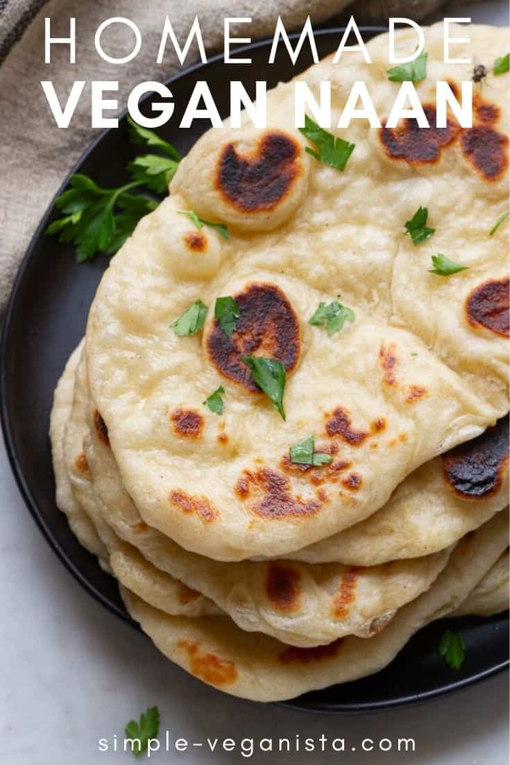 Vegan Naan Indian Flatbread Super Soft Easy Recipe