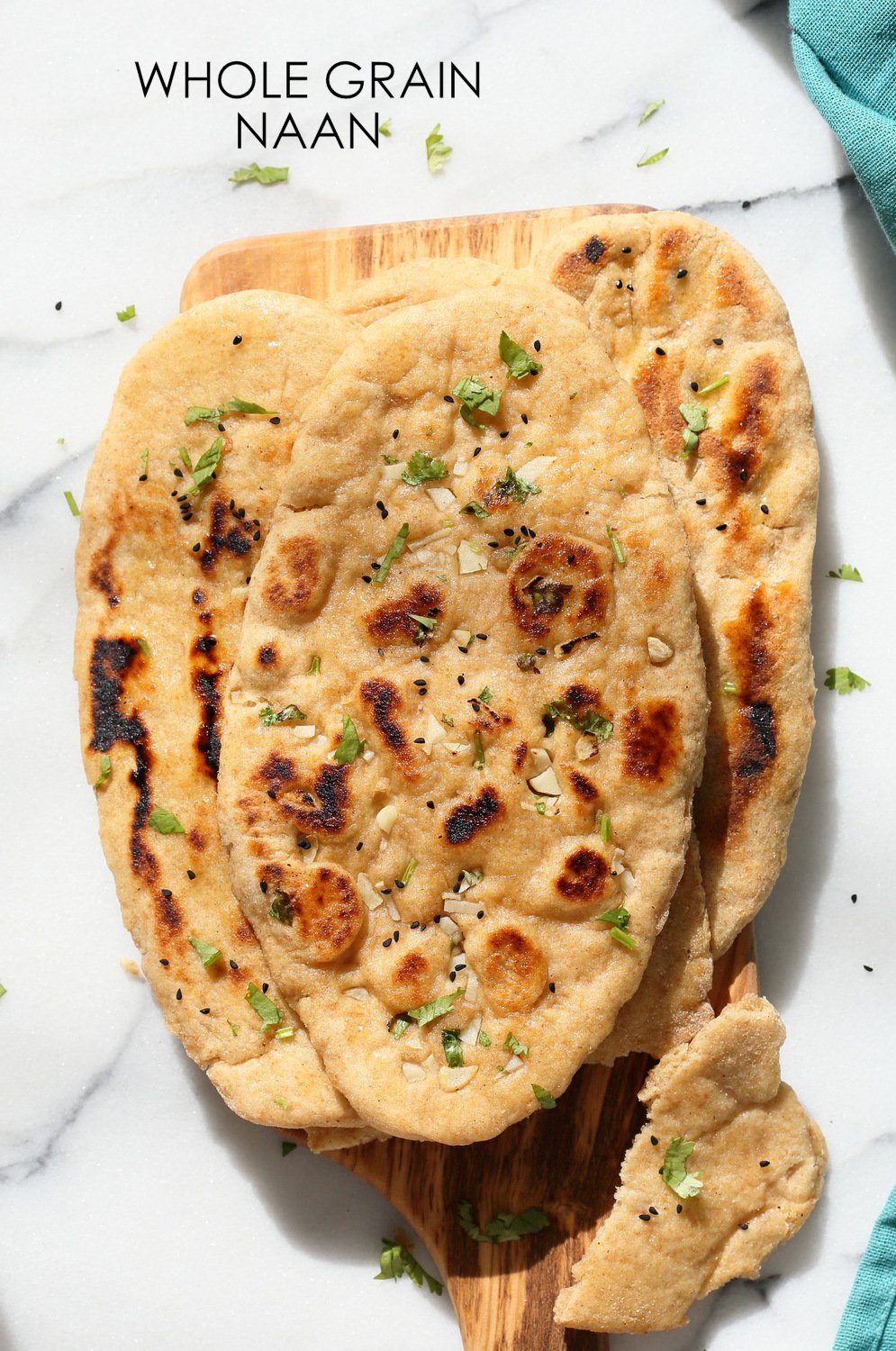 Vegan Naan Recipe Easy To Make At Home Indian Style Naan Bread Bakes Up Soft Fluffy And