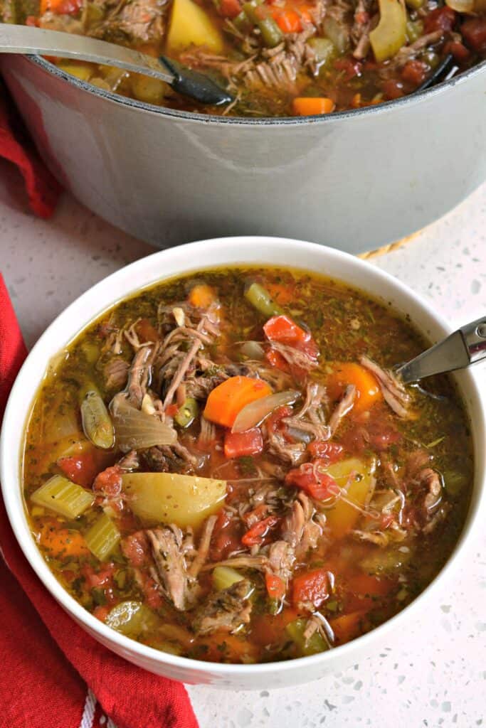 Vegetable Beef Soup Recipe Small Town Woman