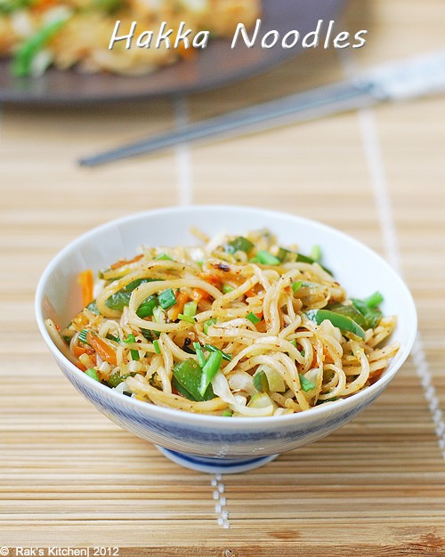 Vegetable Hakka Noodles Recipe How To Make Hakka Noodles Raks