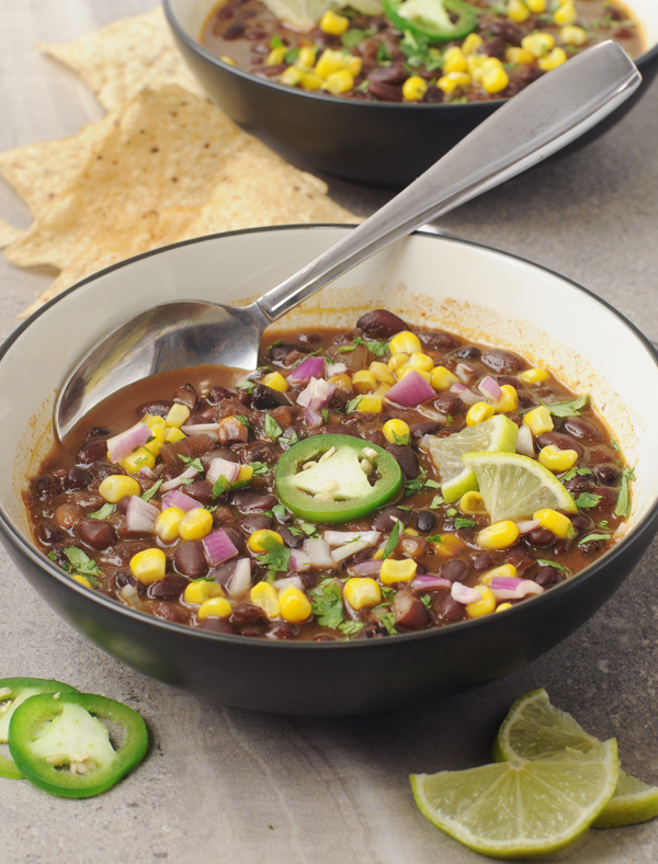 Vegetarian Black Bean Soup From Dried Beans Alison S Allspice